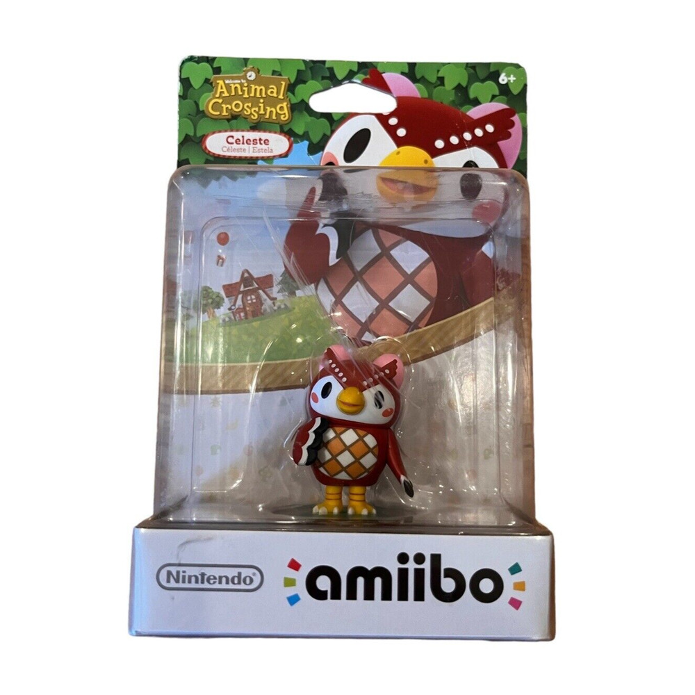 Nintendo Animal Crossing Celeste Amiibo Collectible Figure Sealed in Package